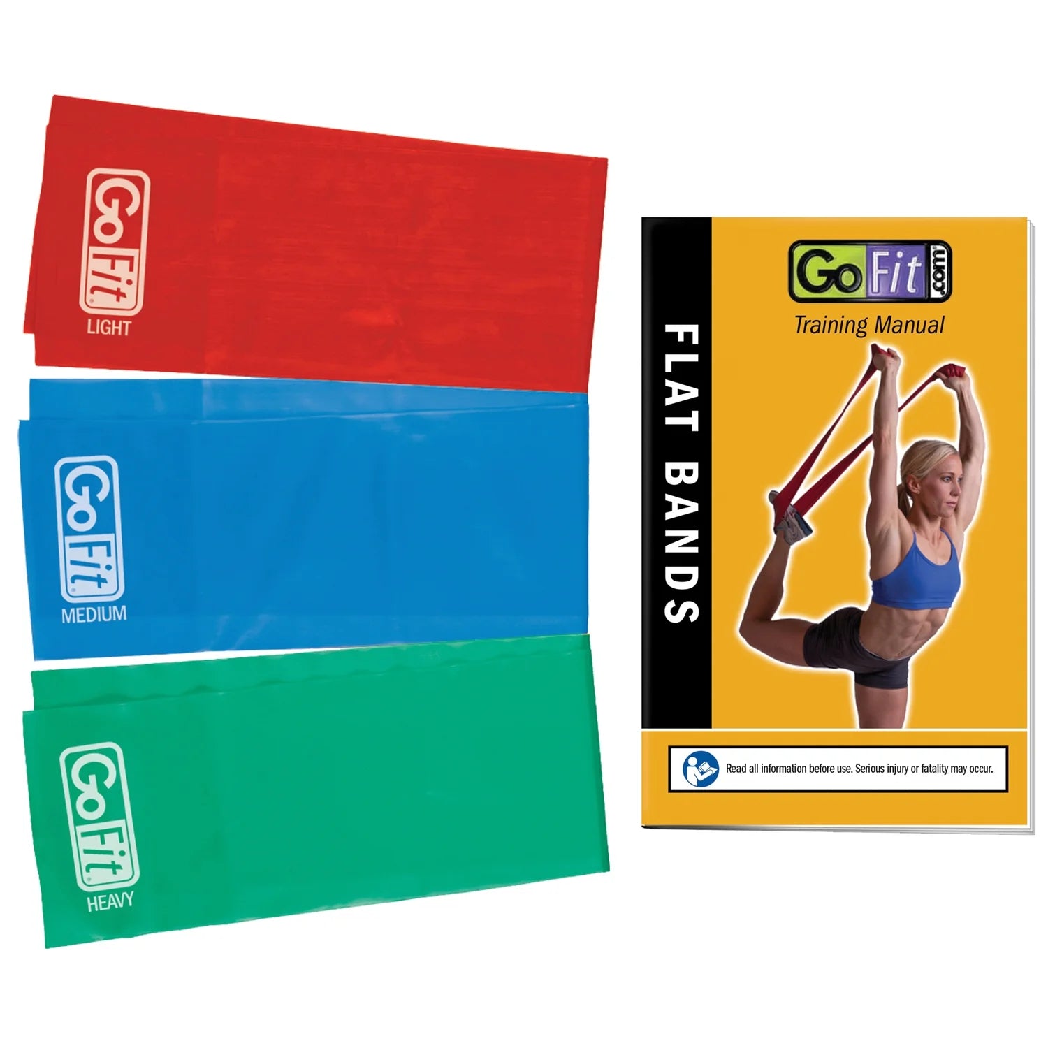 Latex Power Flat Band Kit for Resistance Band Training, Stretch Resistance Band, Mobility Band