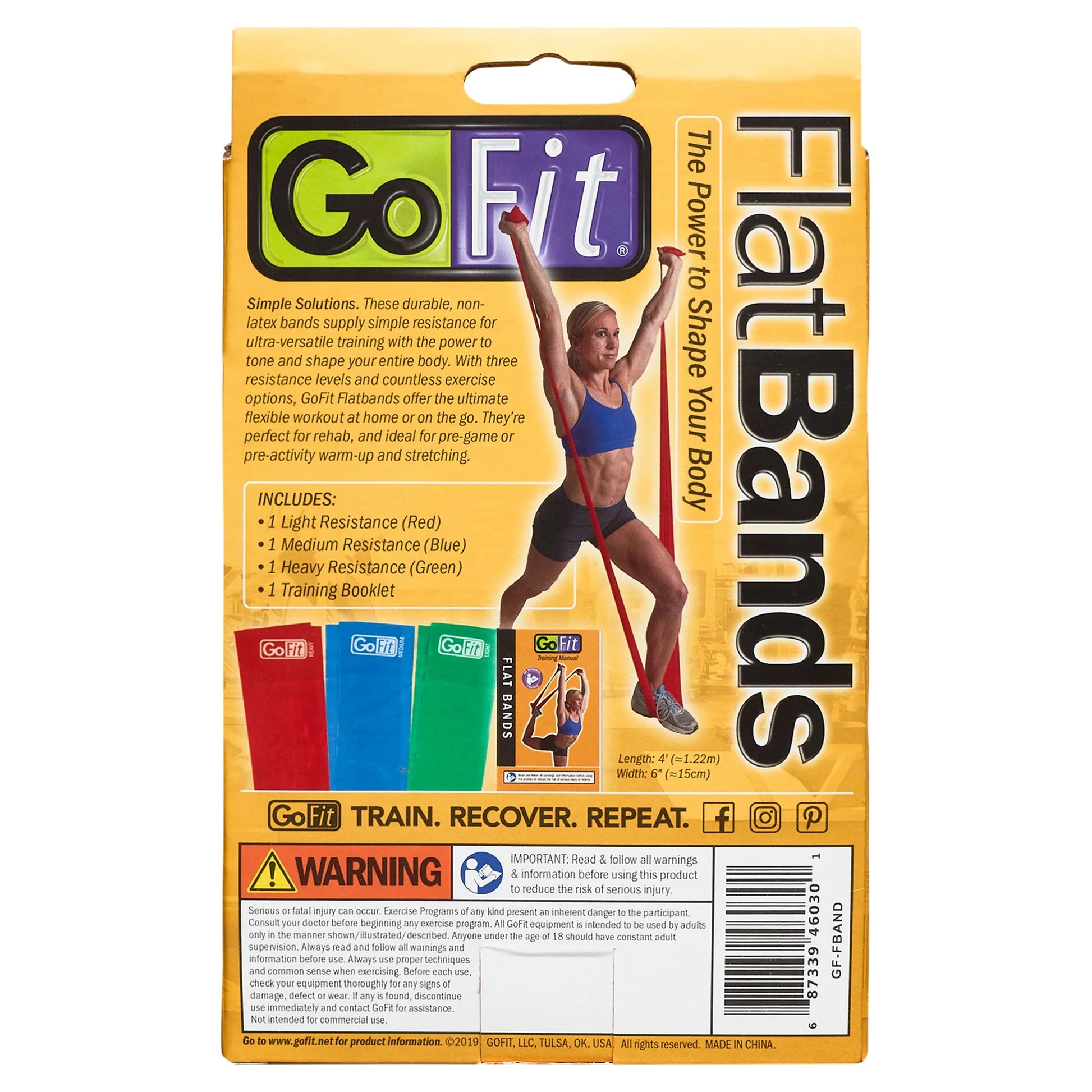 Latex Power Flat Band Kit for Resistance Band Training, Stretch Resistance Band, Mobility Band